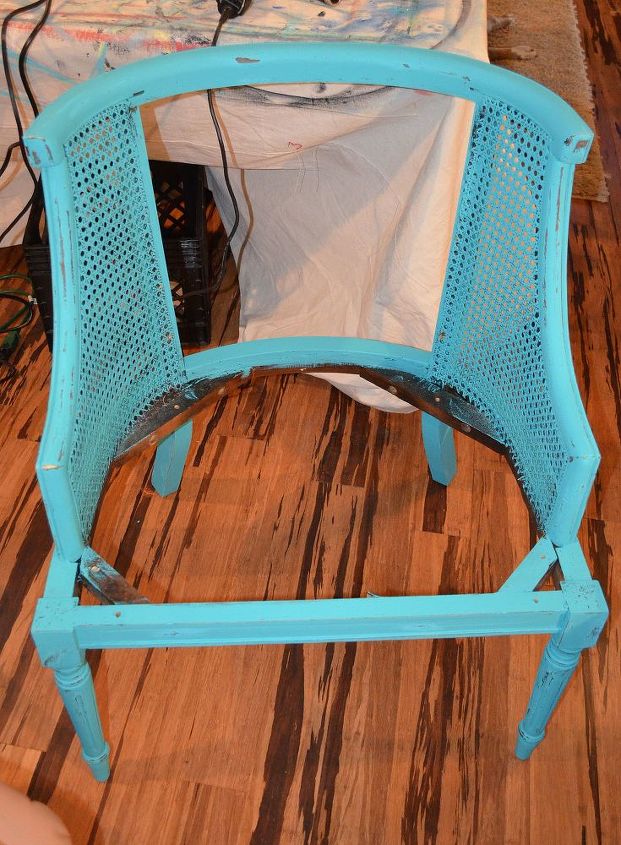 beginner reupholster vintage chair makeover, painted furniture, repurposing upcycling, Strip it down Beginner reupholster chair Shabby Chalk Paint