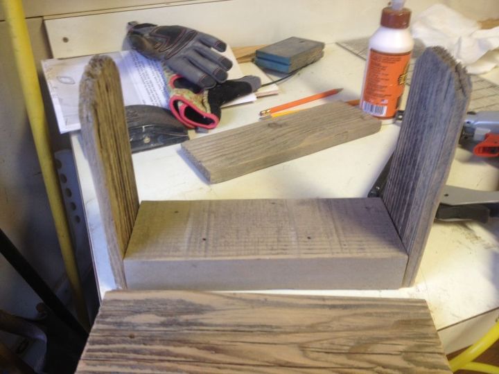 reclaimed fence wood crates, diy, how to, woodworking projects, Glue and nail ends and bottom together