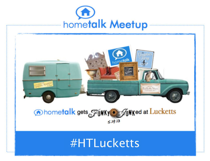 hometalk gets funky junked at lucketts, We re super excited to be hosting a Hometalk Meetup with Donna from Funky Junk Interiors at our annual Spring Market in Leesburg VA For more details about the market