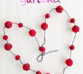 valentine s day garland, crafts, how to, seasonal holiday decor, valentines day ideas