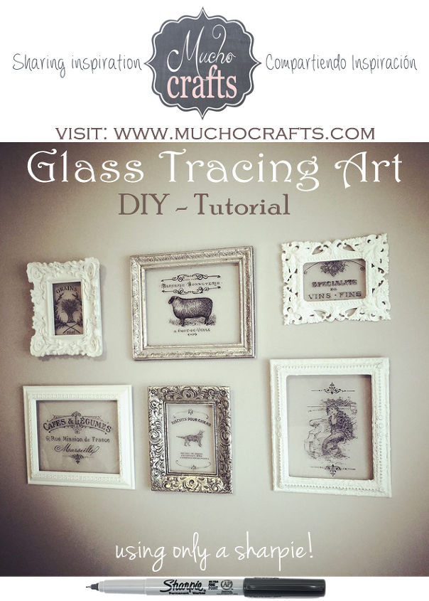 diy tracing on glass tutorial, crafts, home decor, how to, wall decor
