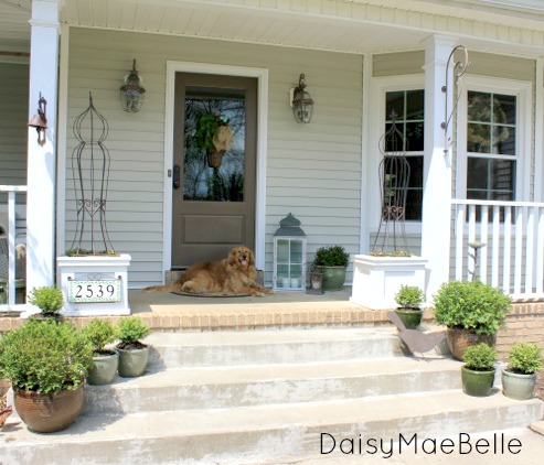 getting the front porch ready for summer, curb appeal, gardening, home decor, outdoor living