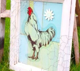 turn a cupboard door into junk art, crafts, repurposing upcycling, Rooster Junk Art