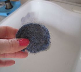 how to easily remove hard water deposits, home maintenance repairs, how to, Now that you have cleaned off the top layer grab a scouring pad to get the stubborn spots Just moisten the pad with a little hot water and begin scrubbing the crevices where the remaining water deposits are