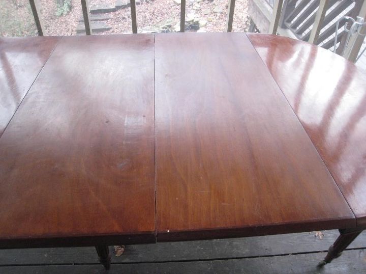 free antique dining table and chairs get renewed, painted furniture, reupholster