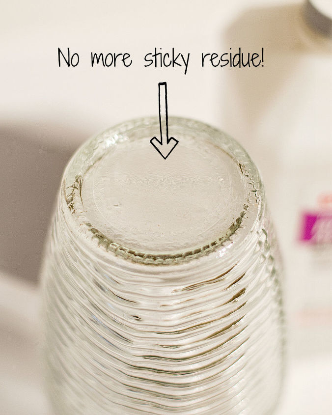 easy way to remove sticker adhesive residue, cleaning tips, And the sticky residue will be gone