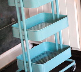 how to organize kids craft supplies, cleaning tips, The cart comes in two colors I chose the Tiffany Box blue