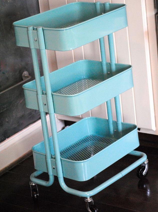 how to organize kids craft supplies, cleaning tips, The cart comes in two colors I chose the Tiffany Box blue
