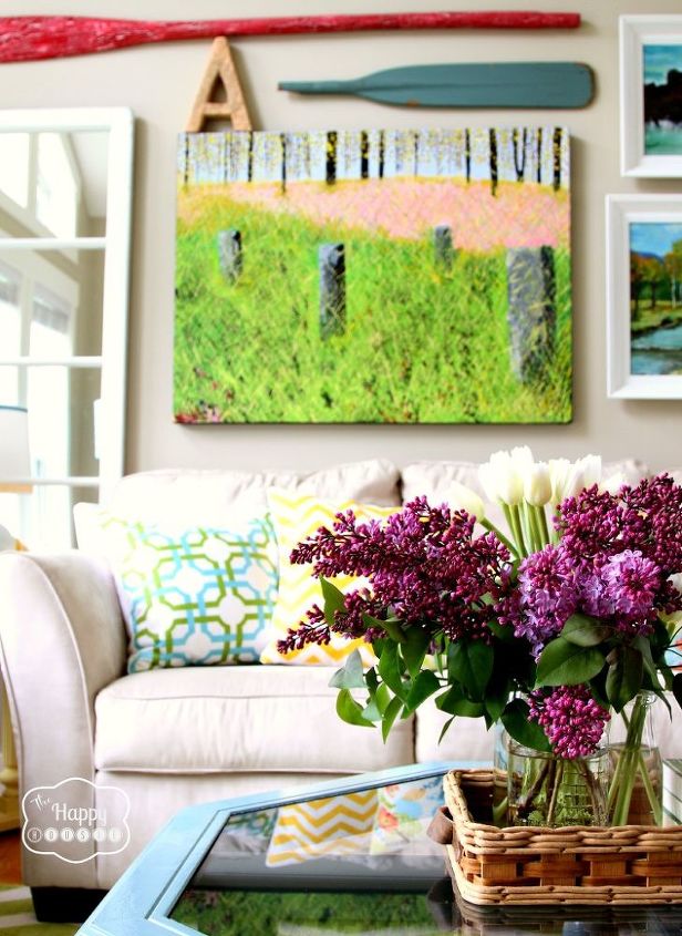 spring changes to the living room, home decor, living room ideas