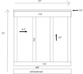board amp batten tutorial, diy, how to, wall decor, Diagram for Kitchen Board Batten