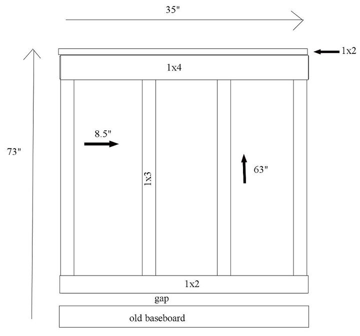 tutorial de tablas y listones, Diagrama de la placa y el list n de la cocina