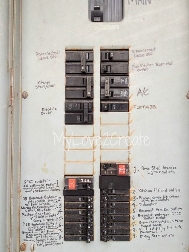 if you haven t labeled your breaker box yet, home maintenance repairs, lighting, Most people have the breakers labeled right on the box