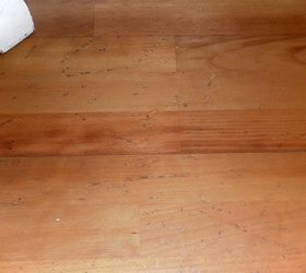diy painting old laminate floors beforeandafter, My Old scratched laminate floor