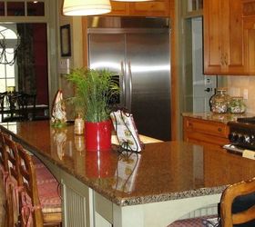 french country kitchen tour, home decor, kitchen design, kitchen island, Great island space for homework dining and projects Works as a great buffet table for entertaining