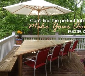 not the good enough table but the perfect table, decks, diy, outdoor furniture, painted furniture, porches, woodworking projects, What a great addition to our side porch It makes our deck more cozy with room for up to 10 people