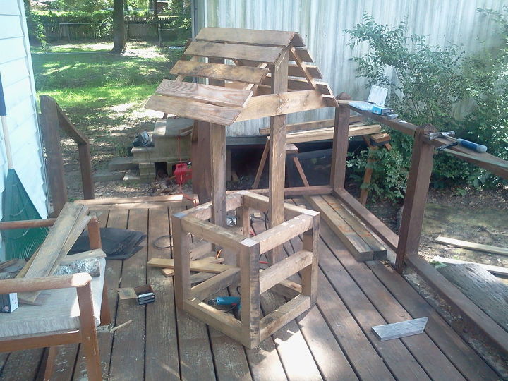 Wishing Well All Scrap Wood Hometalk