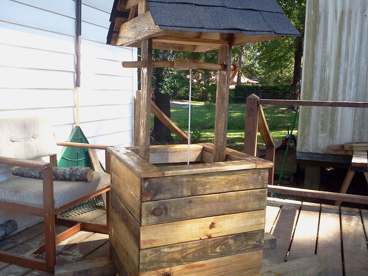 Wishing Well - All Scrap Wood Hometalk Wishing Well - All Scrap Wood Hometalk
