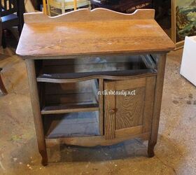 head on over to see the quick antique commode makeover, home decor, painted furniture