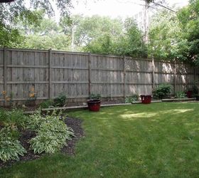 outdoor landscape, fences, gardening, landscape, outdoor living, Before Backyard Fence 2