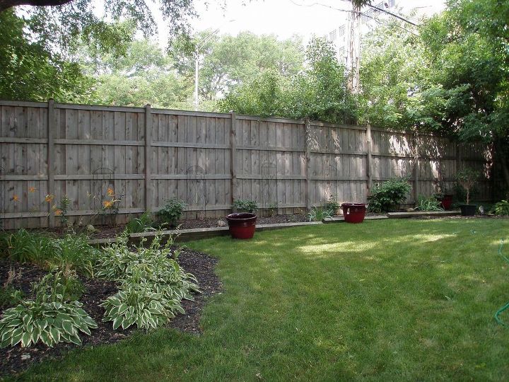 outdoor landscape, fences, gardening, landscape, outdoor living, Before Backyard Fence 2