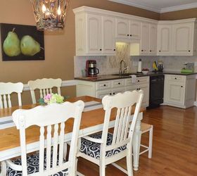 traditional kitchen tour with painted cabinets, home decor, kitchen backsplash, kitchen cabinets, kitchen design, painting