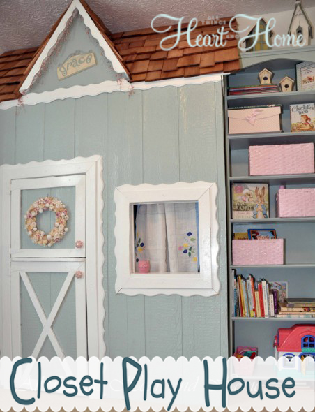 indoor closet playhouse number 1, diy, woodworking projects, We took a smallish closet in our granddaughter s bedroom and made it into a darling little playhouse