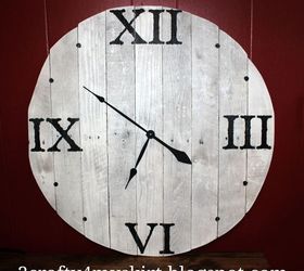 how to make a pallet wood clock, diy, how to, pallet, repurposing upcycling, woodworking projects