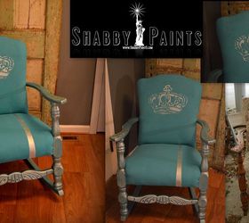 using a quality chalk paint on fabric easier than you think, painted furniture, Shabby Chalk Paint over fabric easy makeover that will last