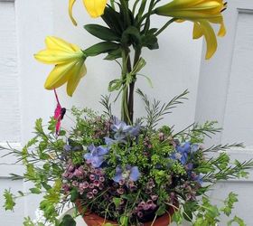 diy blooming topiary, container gardening, crafts, flowers, gardening, Blooming Topiary