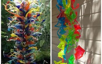CHIHULY Inspired Sun Catcher Made From Recycled Plastic Drinking Cups