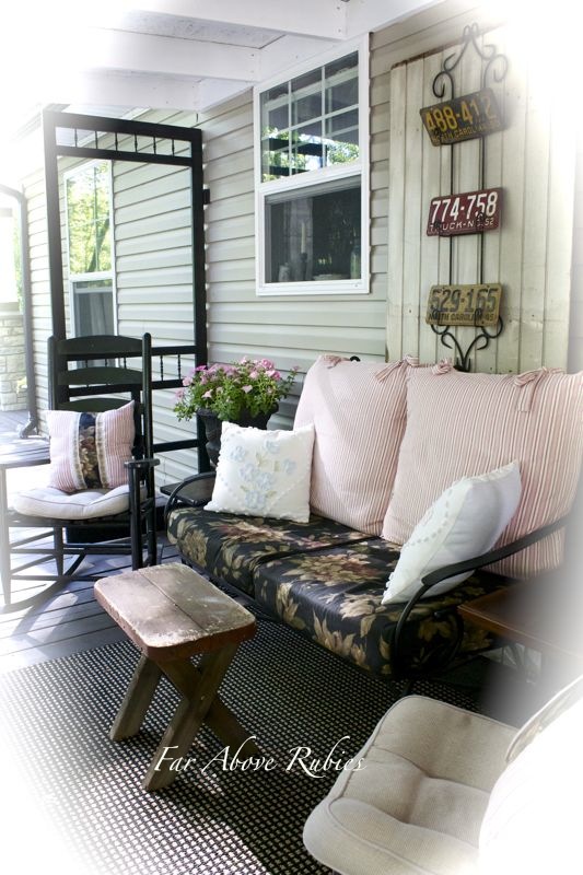repurposed screen door project for the porch, outdoor living, porches
