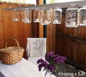 diy mason jar chandelier, diy, mason jars, outdoor living, Photo update from May 13