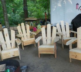 still working on pallet chairs, painted furniture, pallet, repurposing upcycling, woodworking projects, Some one say Pallet Chairs