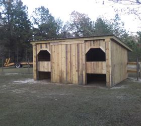 repurposed pallets, diy, home improvement, repurposing upcycling, woodworking projects, horse barn in south Georgia