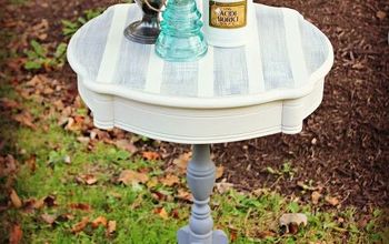 Stripey Round Table Makeovers Using Chalk Paint® By Annie Sloan