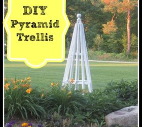 upcycled diy pyramid trellis, repurposing upcycling