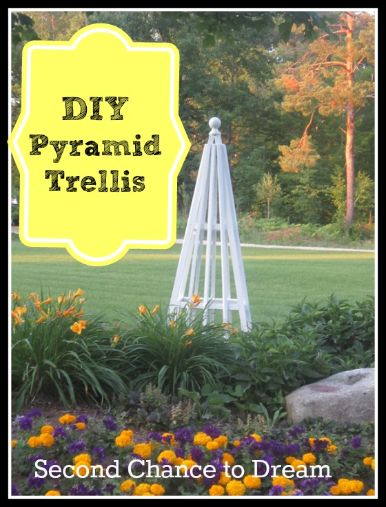 upcycled diy pyramid trellis, repurposing upcycling