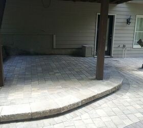 back yard patio challenge, concrete masonry, decks, outdoor living, patio