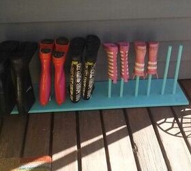 rain boot rack, storage ideas, woodworking projects