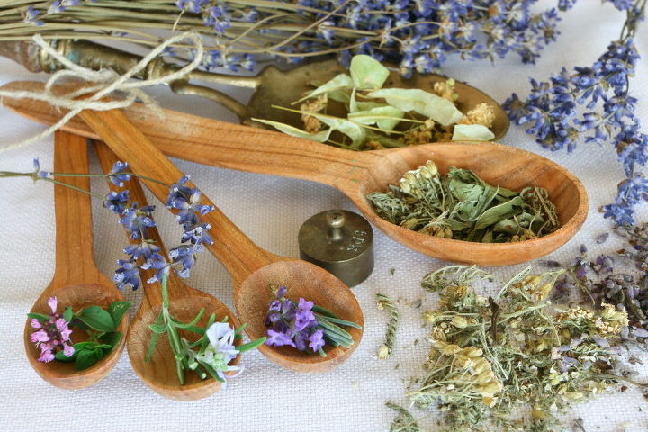 fun diy ways to preserve garden fresh foods, crafts, flowers, gardening, Dried herbs and flowers can be used in teas tonics and beauty recipes