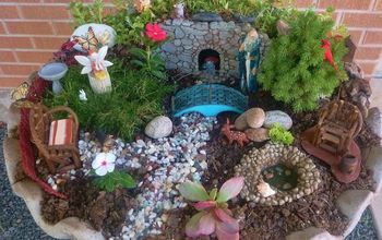 Fairy Birdbath Garden