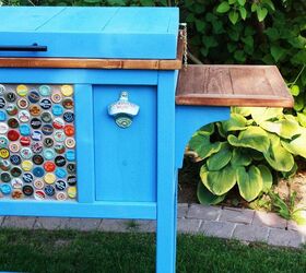 give dad the coolest father s day gift, diy, how to, outdoor living, I also added a nice shelf so you have somewhere to set your glass when you need a refill