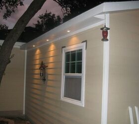 building a backyard shed shop, More exterior lighting
