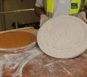 how to make a ceiling rose, Clean the flood mould ready for making another cast