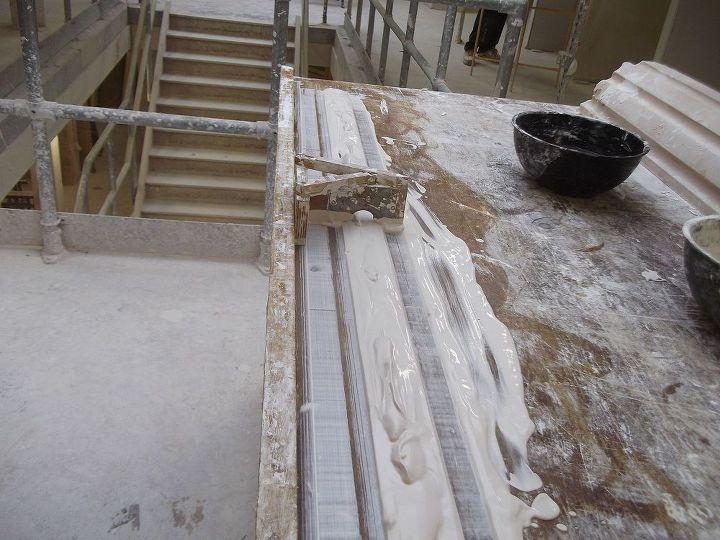 how to make a plaster panel mould, Then poured over the running areas the panel mould is then run over the plaster and cleaned after each run