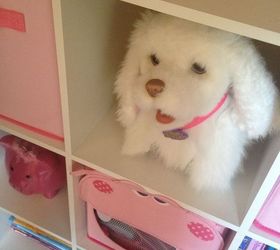 closet organization for little girl s room, bedroom ideas, closet, home decor, organizing, My daughter is able to easily access her toys with this open shelving system