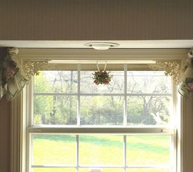 cute easy window treatment using napkins, home decor, repurposing upcycling, reupholster, window treatments, windows