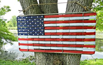 Crib Mattress Spring Turned American Flag