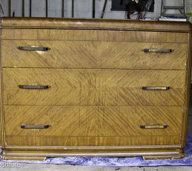 cream version of the union jack dresser, painted furniture, before