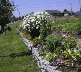 how to build a rock garden, gardening, landscape, succulents, Remember to use plants that are in scale with the garden The Shasta daisy was removed from this bed and moved elsewhere in the garden